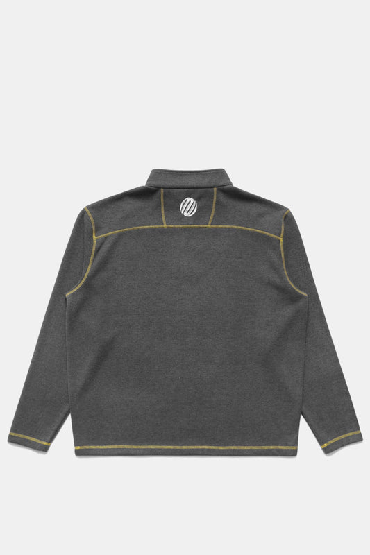 Contrast Stitch 1/4 Zip Pullover