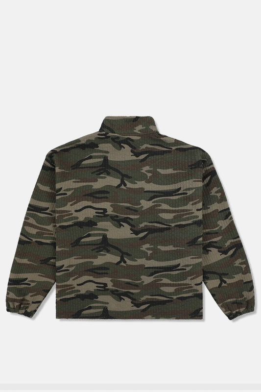 Textured Camo Quarter Zip