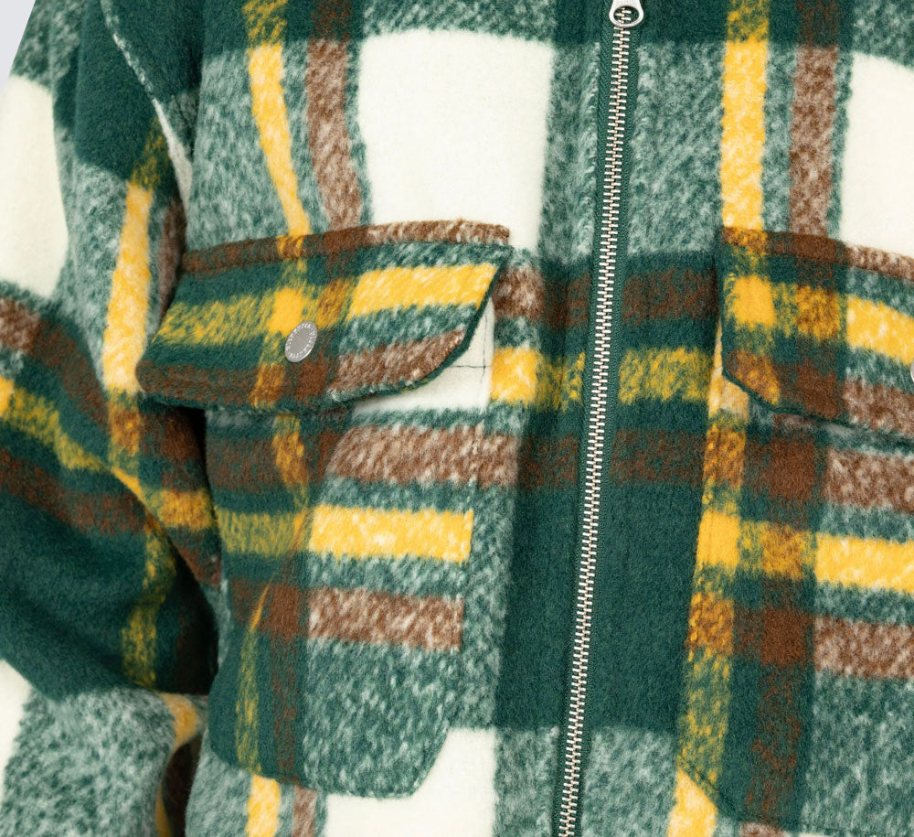 FOLKLORE PLAID WORK JACKET