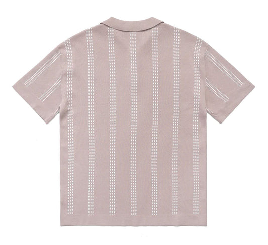 VERT STRIPE KNIT POLO