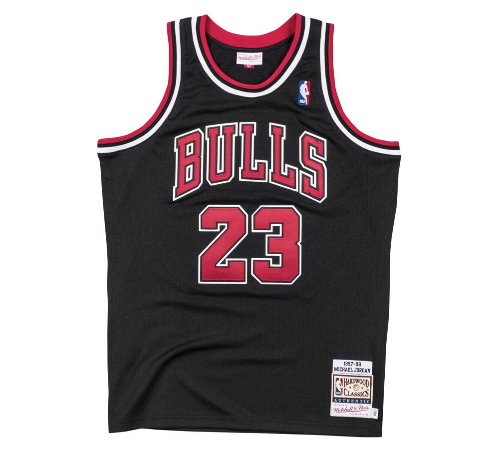 Men's Chicago Bulls #23 Michael Jordan 1997-98 Black Hardwood Classics Soul  Swingman Throwback Jersey on sale,for Cheap,wholesale from China