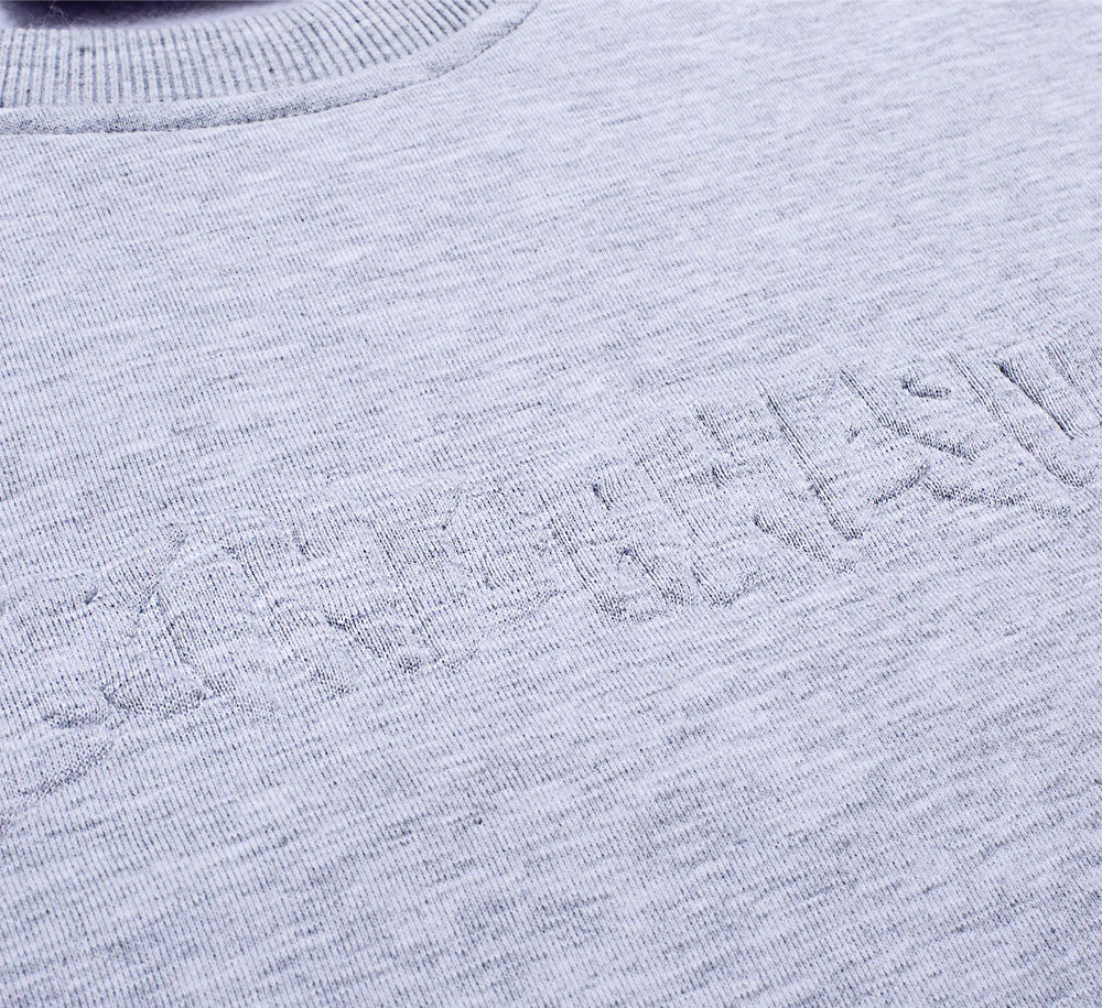 STAMP EMBOSSED CREWNECK