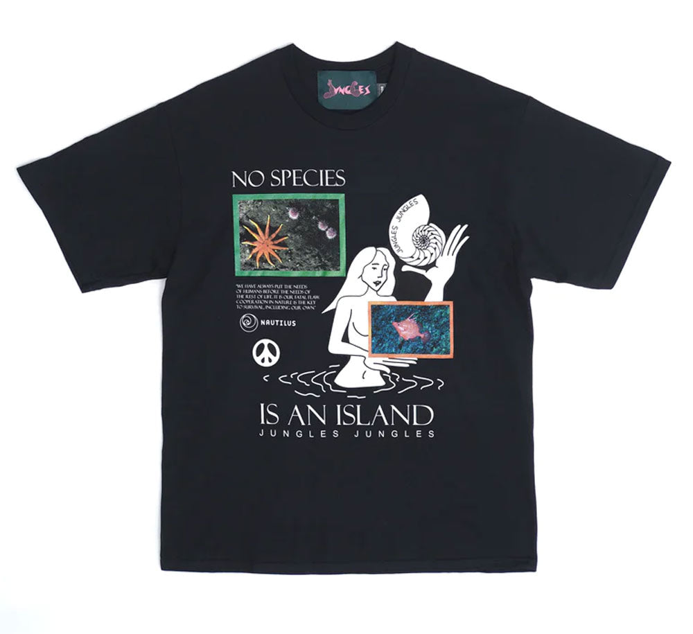 NO SPECIES IS AN ISLAND SS TEE