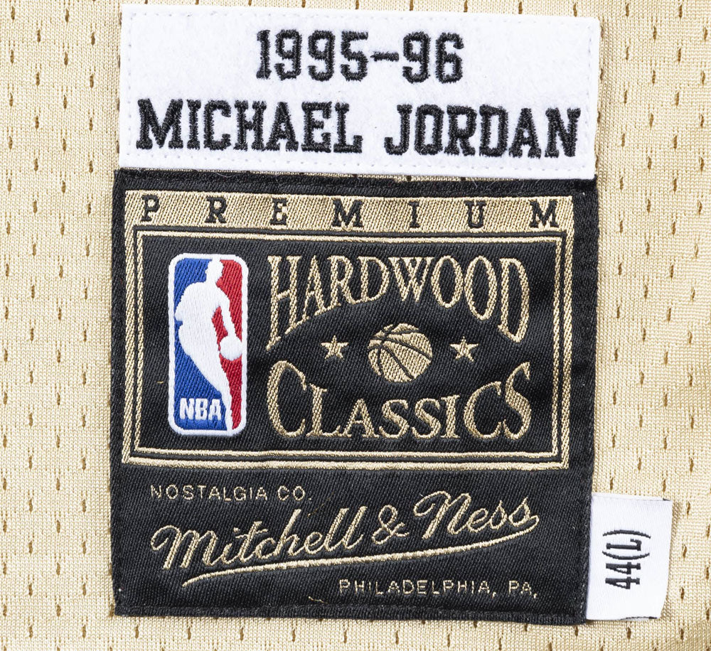 1995 MICHAEL JORDAN BULLS GOLD NBA AUTHENTIC JERSEY – SHOPATKINGS