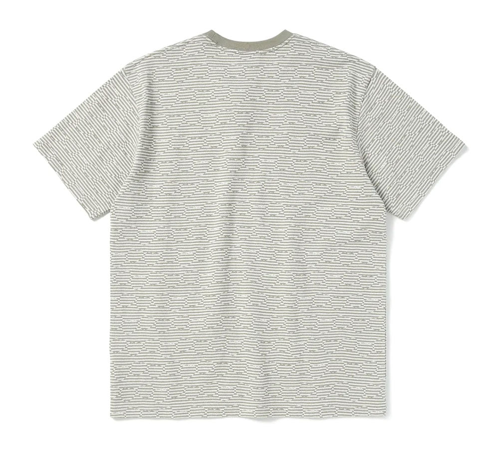 HEART PATTERN STRIPED TEE