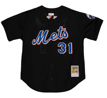AUTHENTIC MIKE PIAZZA NEW YORK METS 2000 BUTTON FRONT JERSEY