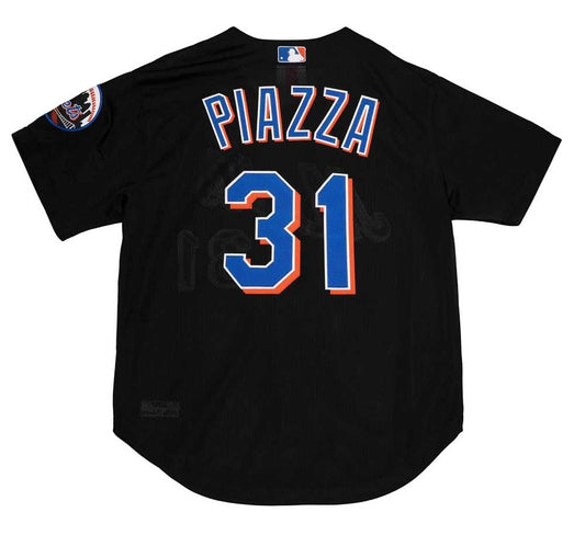 AUTHENTIC MIKE PIAZZA NEW YORK METS 2000 BUTTON FRONT JERSEY