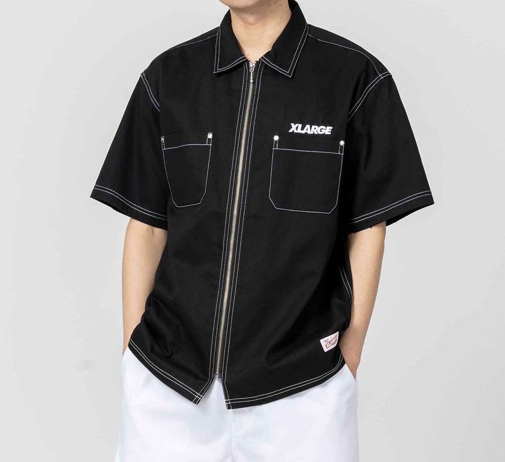 STANDARD LOGO ZIP WORK SHIRT – SHOPATKINGS