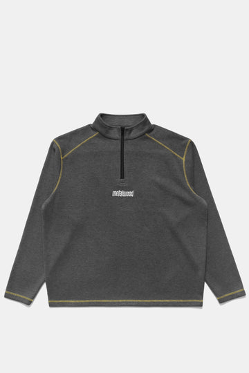 Contrast Stitch 1/4 Zip Pullover