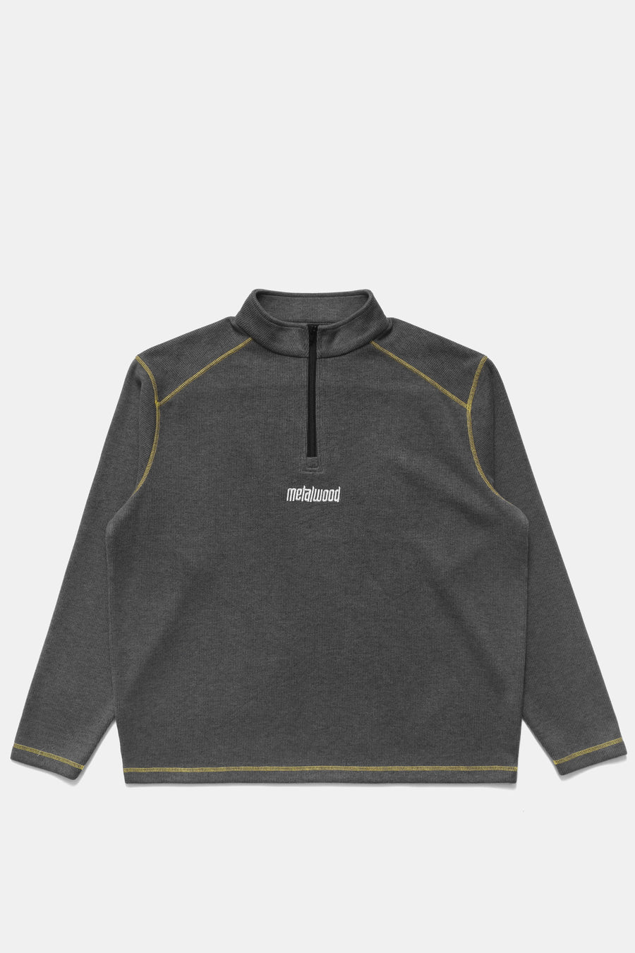 Contrast Stitch 1/4 Zip Pullover