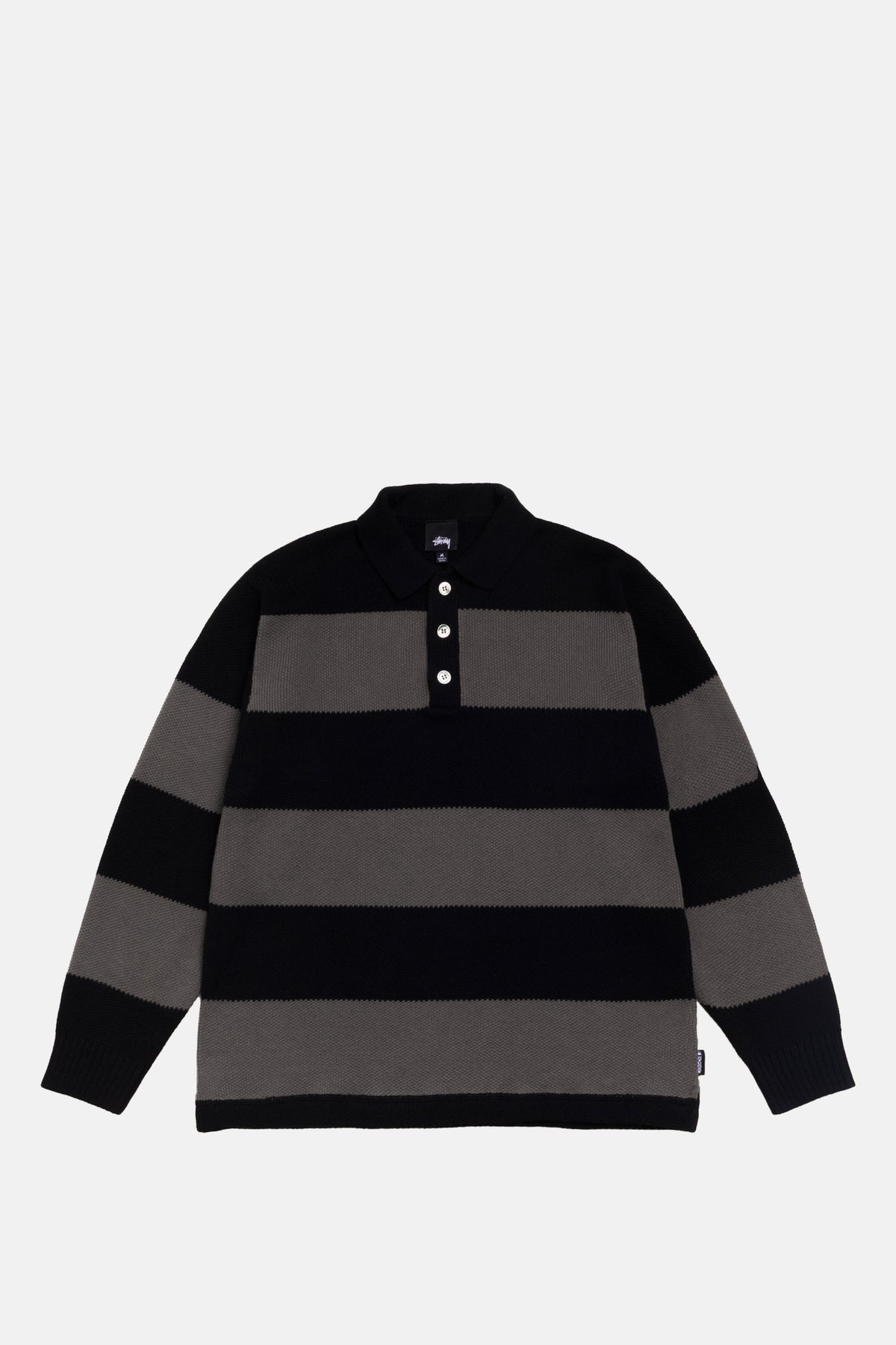 Pique Knit Stripe Rugby