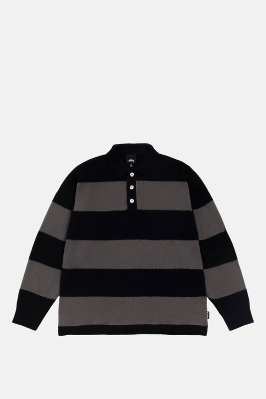 Pique Knit Stripe Rugby