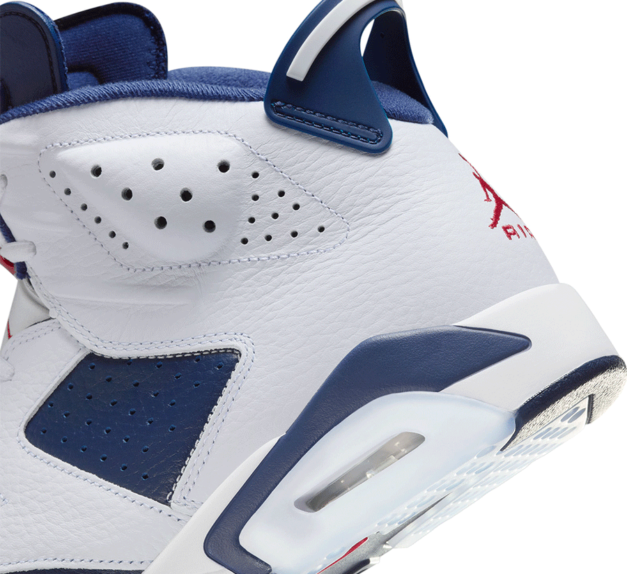 Jordan retro 6 navy blue and white sales