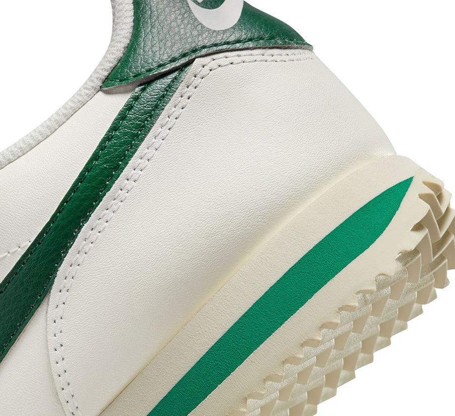 nike cortez white green orange