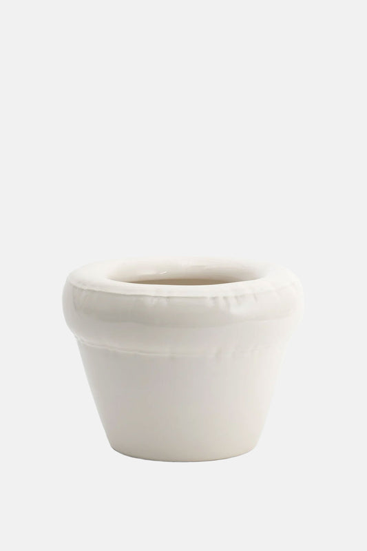 Planter 'PIERRE' Bone Gloss