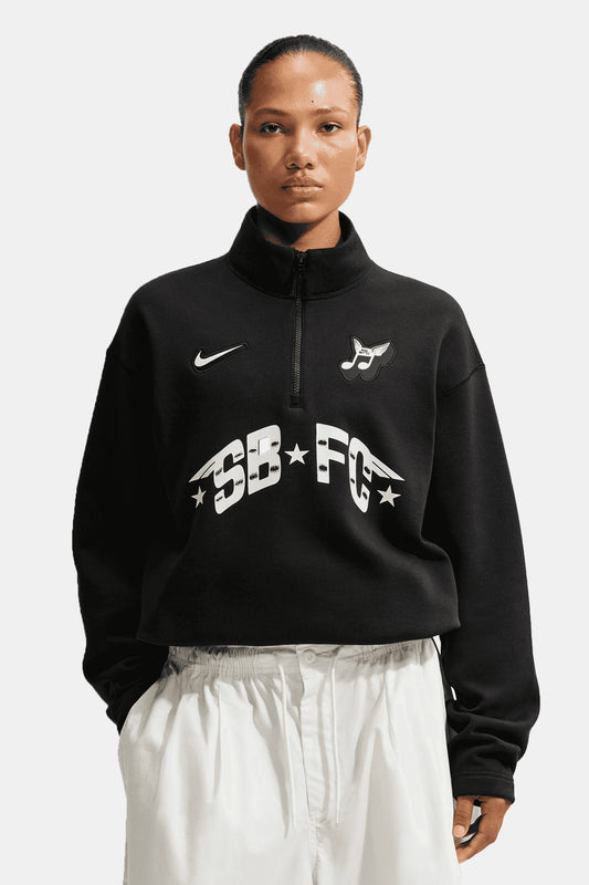 Nike SB 1/2-Zip Fleece Crew-neck Sweatshirt