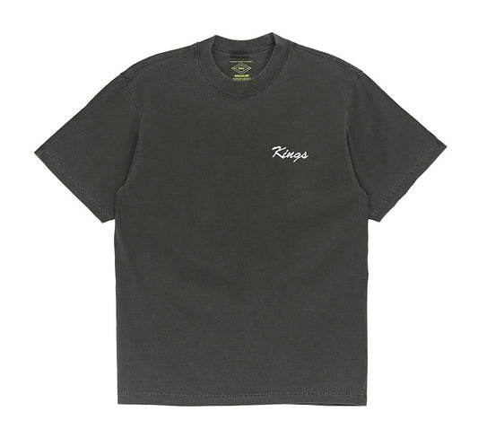 Big Script Embroidered Heavyweight Garment Dyed Tee