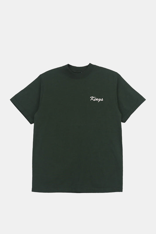 Big Script Embroidered Heavyweight Garment Dyed Tee