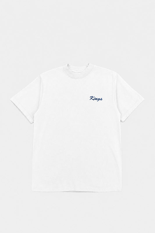 Big Script Embroidered Heavyweight Garment Dyed Tee