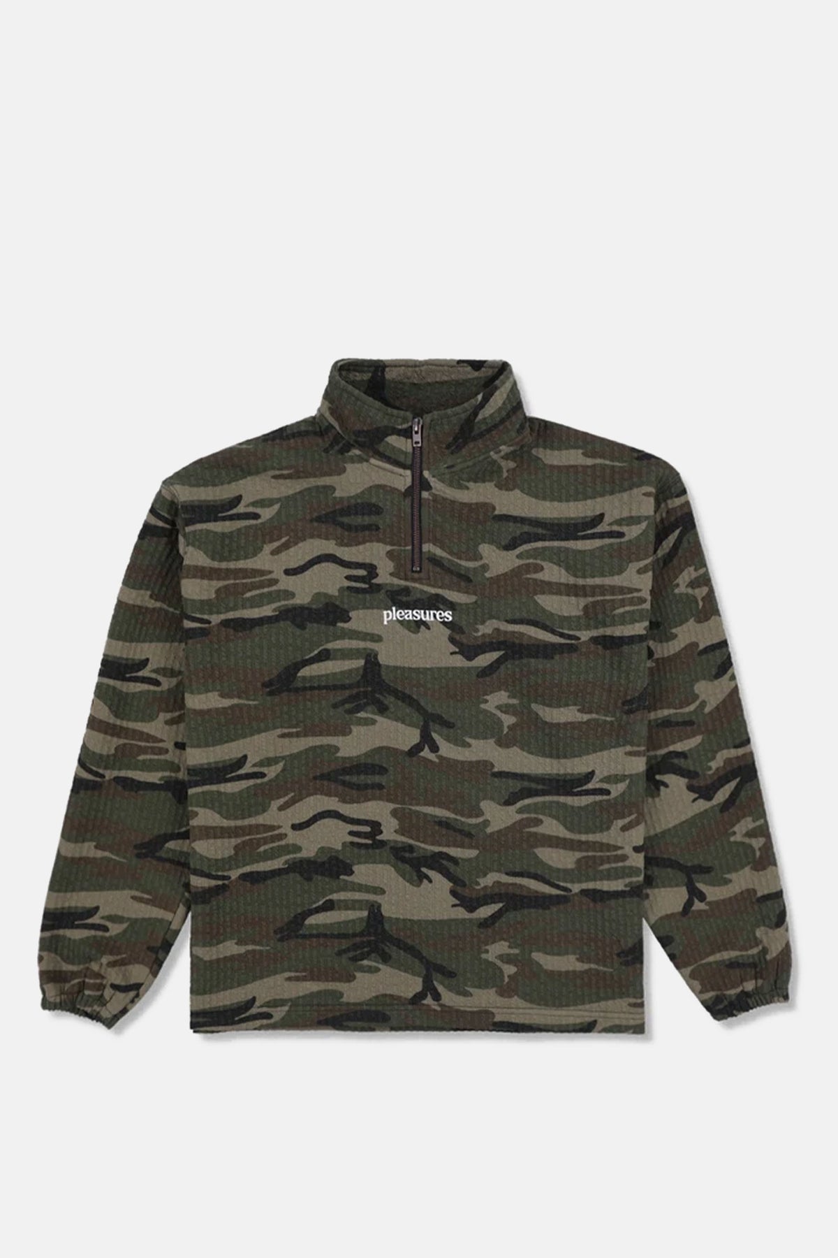 Textured Camo Quarter Zip