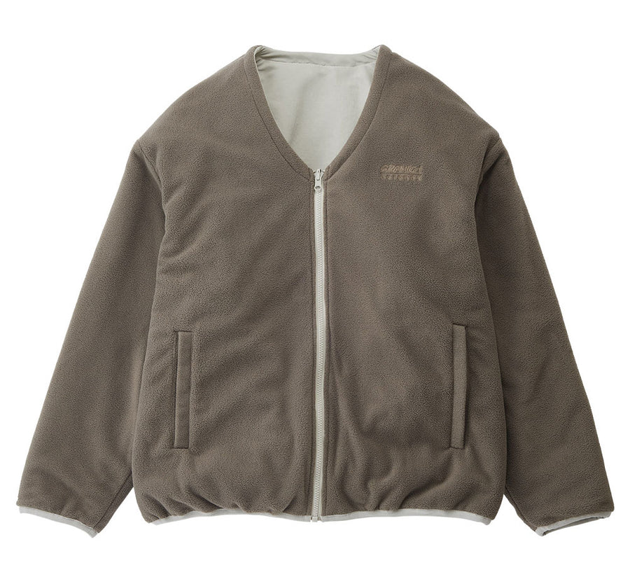 REVERSIBLE FLEECE CARDIGAN