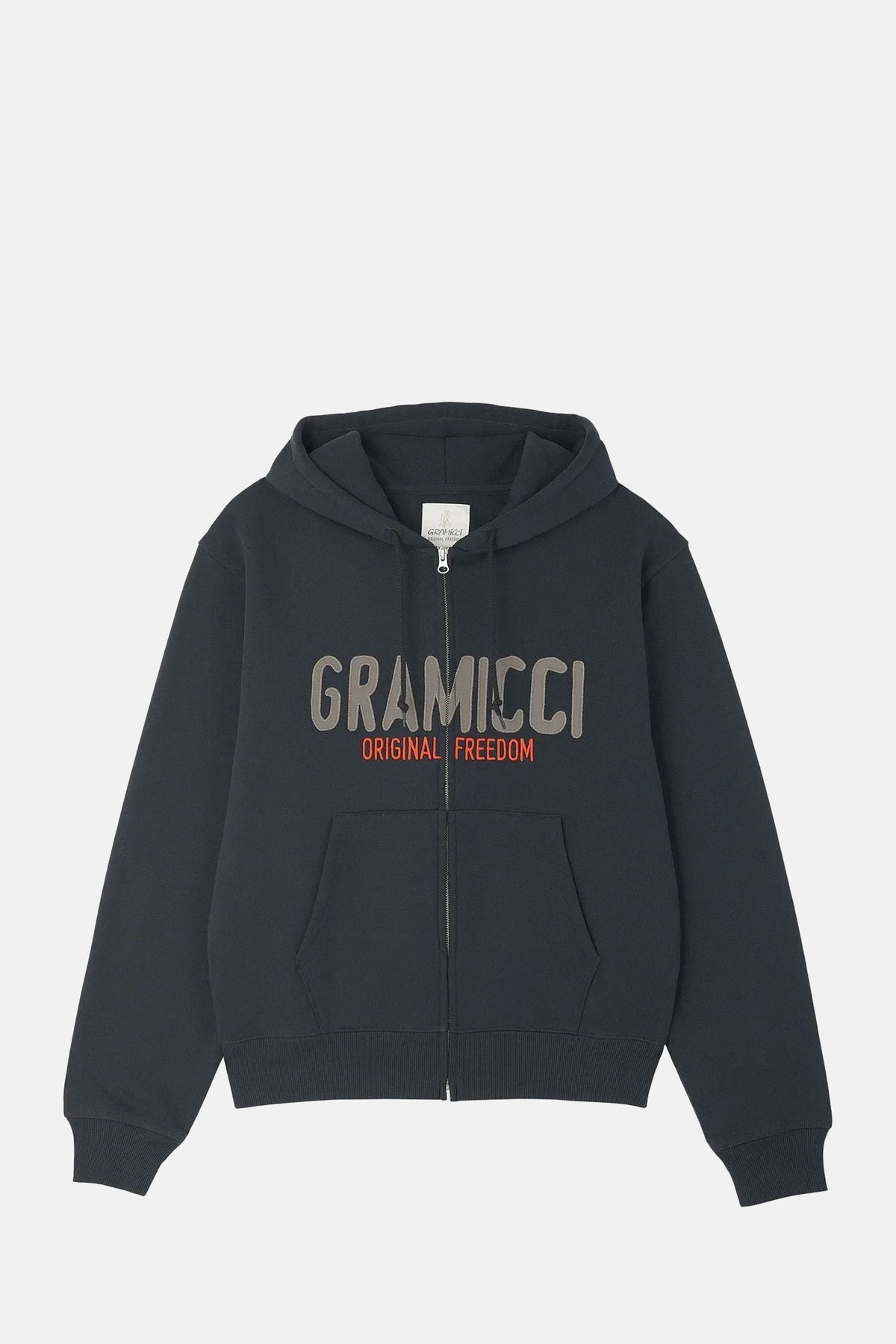 Spell Out Zip Hooded Sweatshirt