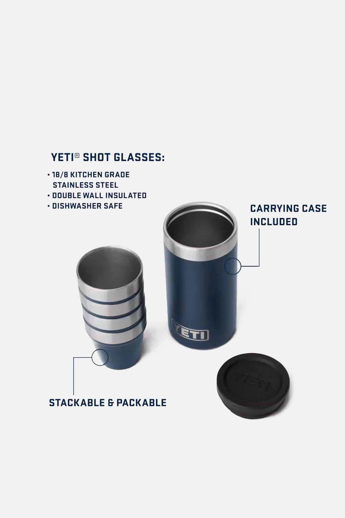 YETI Shot Glasses & Case