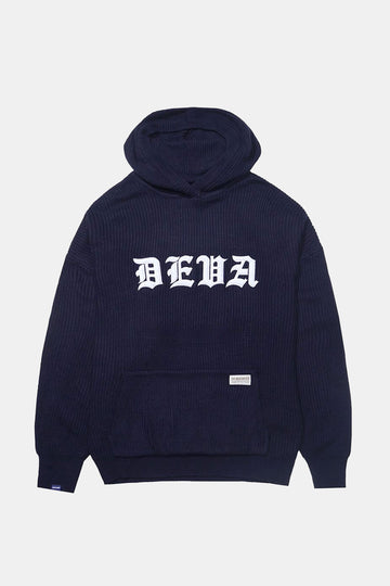 Blackletter Knitted Hoodie