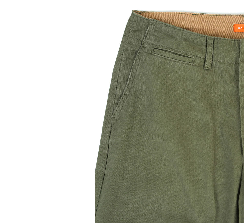 Homebred Herringbone Straight Fit Chino Pant