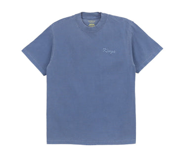 BIG SCRIPT EMBROIDERED HEAVYWEIGHT GARMENT DYED TEE