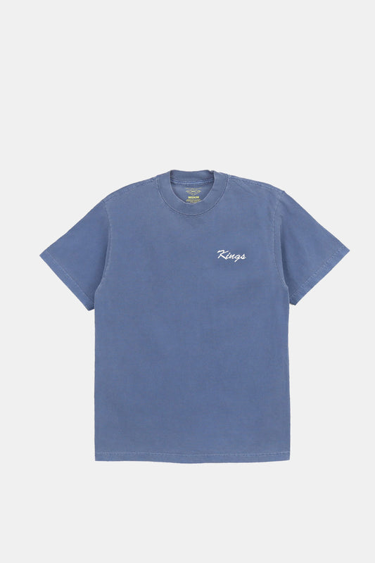 Big Script Embroidered Heavyweight Garment Dyed Tee