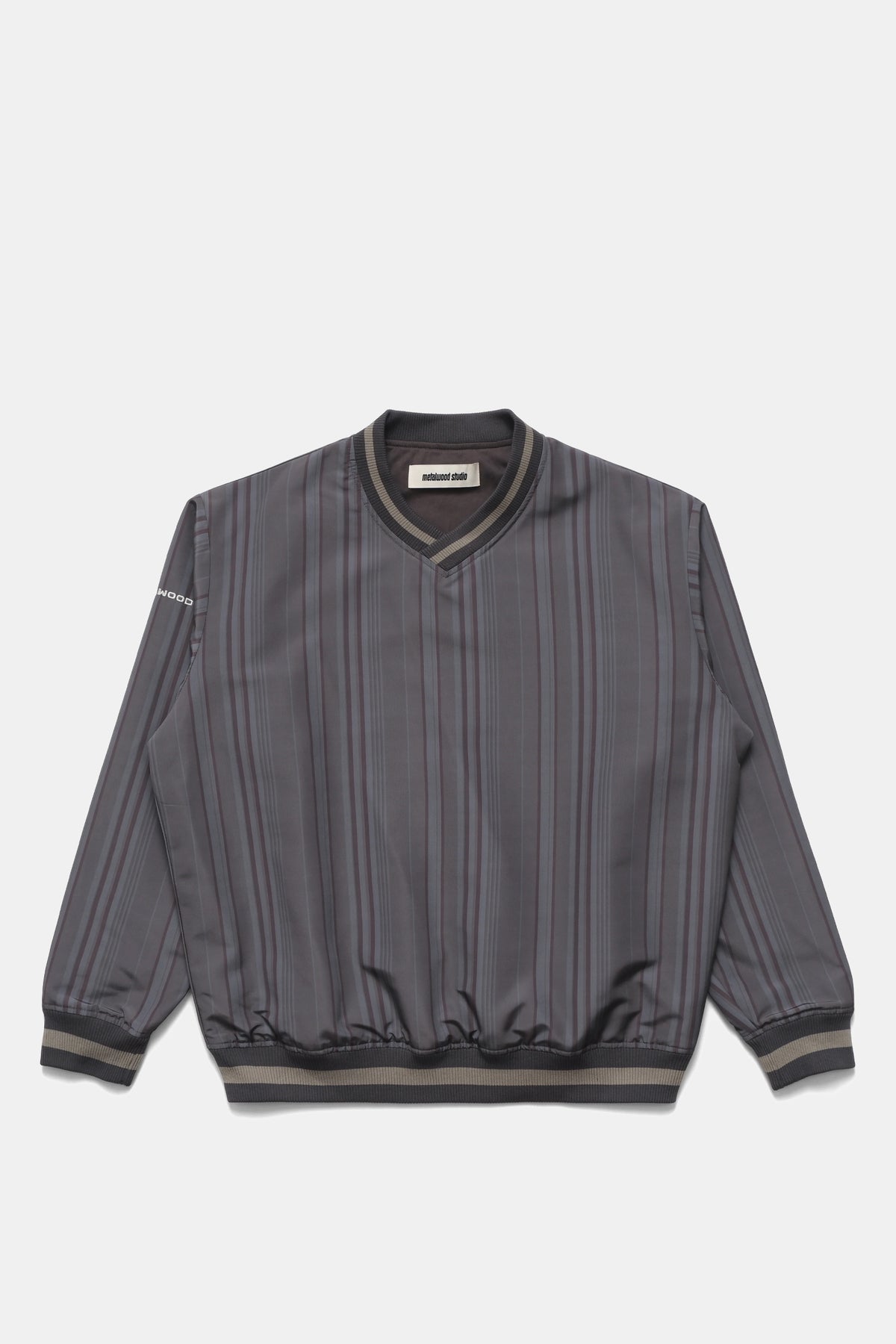 Lined V-Neck Pullover