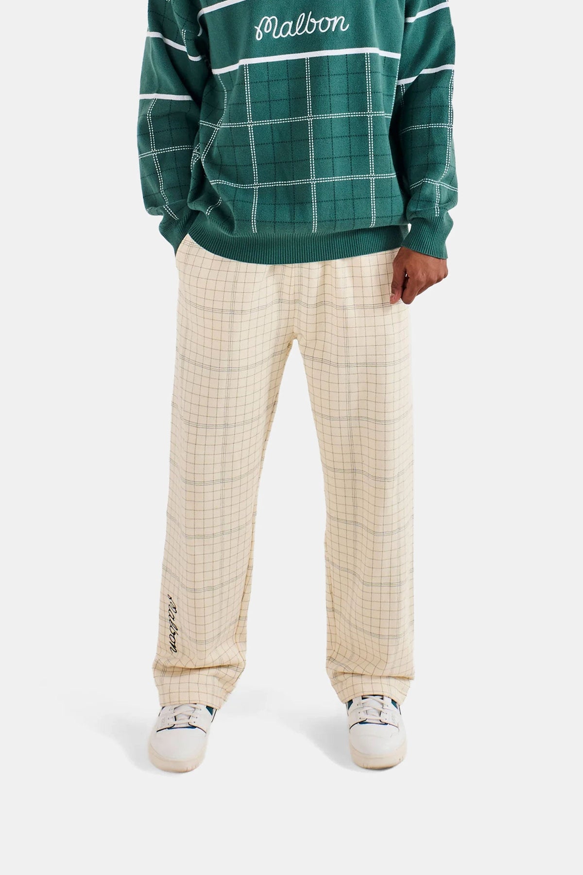Bon Script Plaid Sweatpant