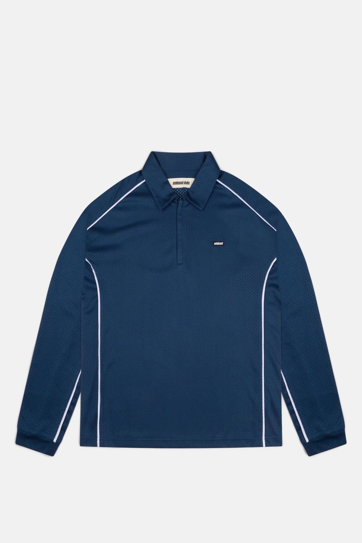 Piped Longsleeve Quarter Zip Polo