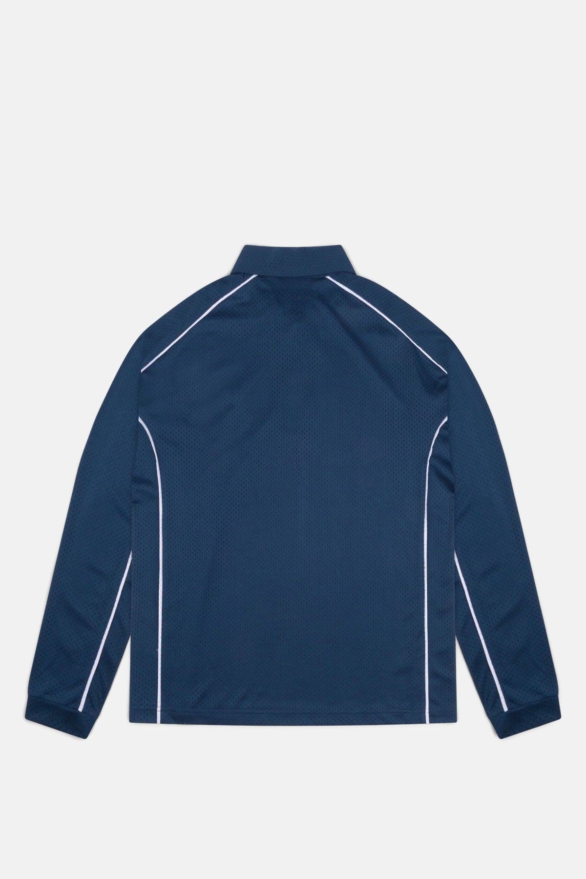 Piped Longsleeve Quarter Zip Polo
