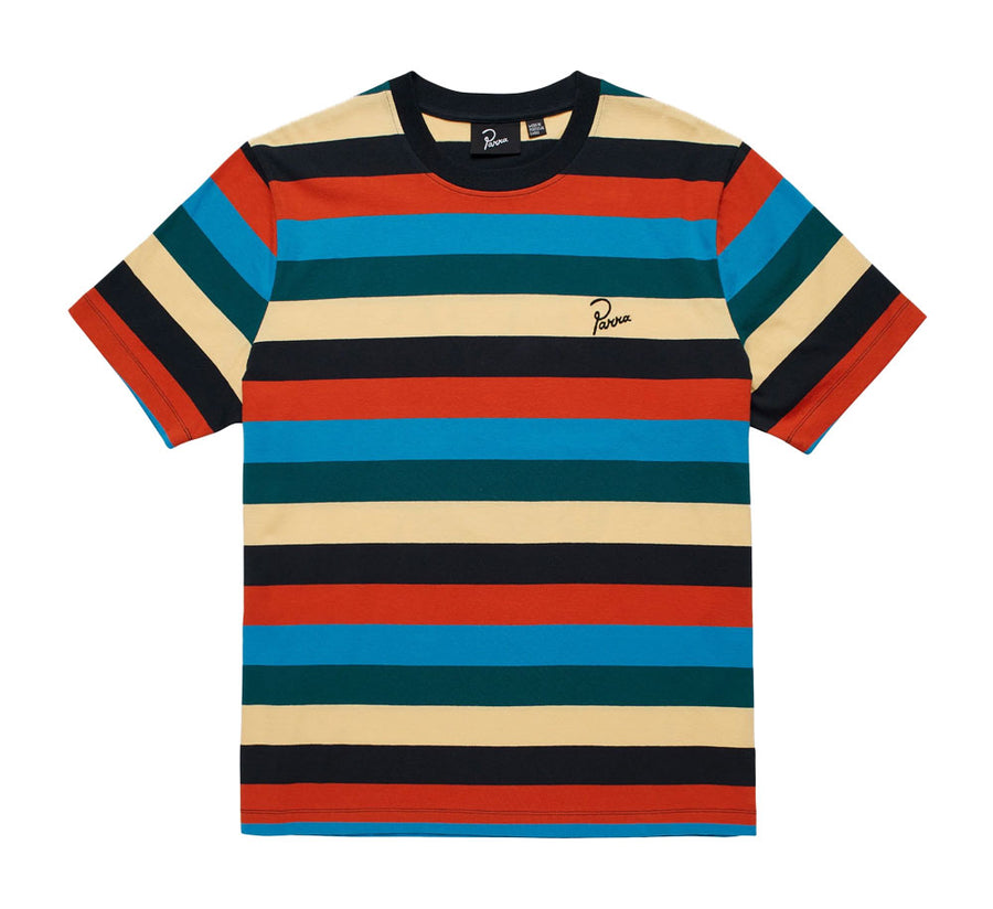 STACKED PETS ON STRIPES T-SHIRT