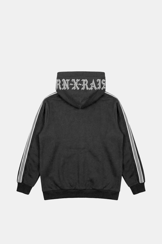 Sport Stripe Zip Up Hoodie