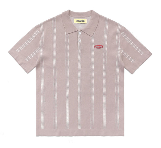 VERT STRIPE KNIT POLO