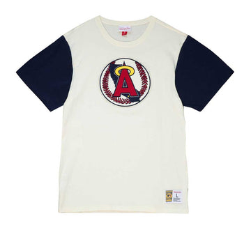 MLB ANGELS COLOR BLOCKED S/S TEE