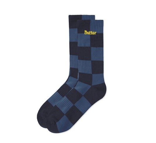 TONAL CHECKERED SOCKS