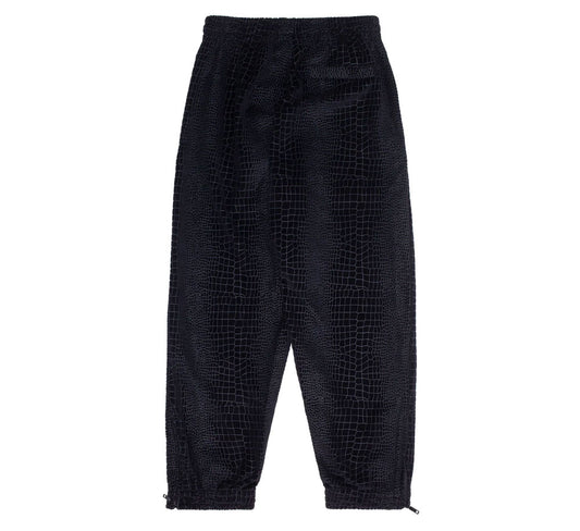 VELOUR CROC TRACK PANTS