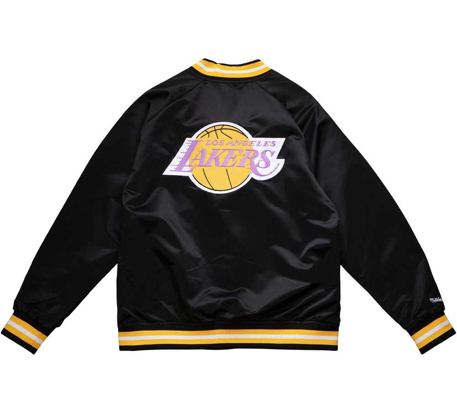 LOS ANGELES LAKERS DOUBLE CLUTCH LIGHTWEIGHT SATIN JACKET