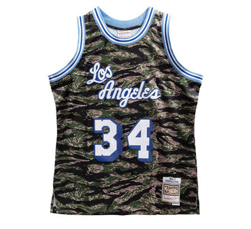 LOS ANGELES LAKERS TIGER CAMO SWINGMAN JERSEY-SHAQUILLE O'NEAL