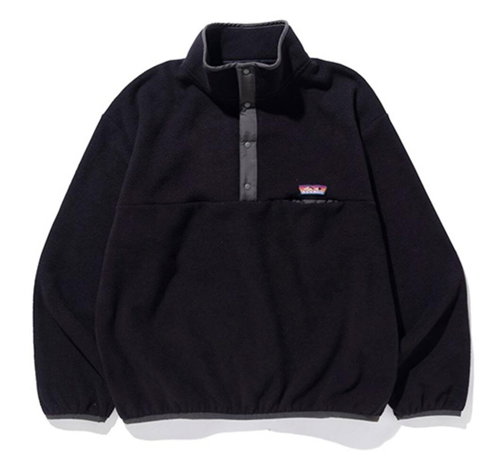 SNAP BUTTON FLEECE PULLOVER