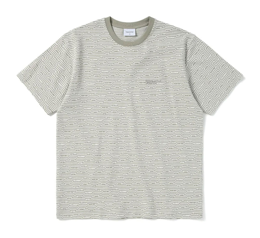 HEART PATTERN STRIPED TEE