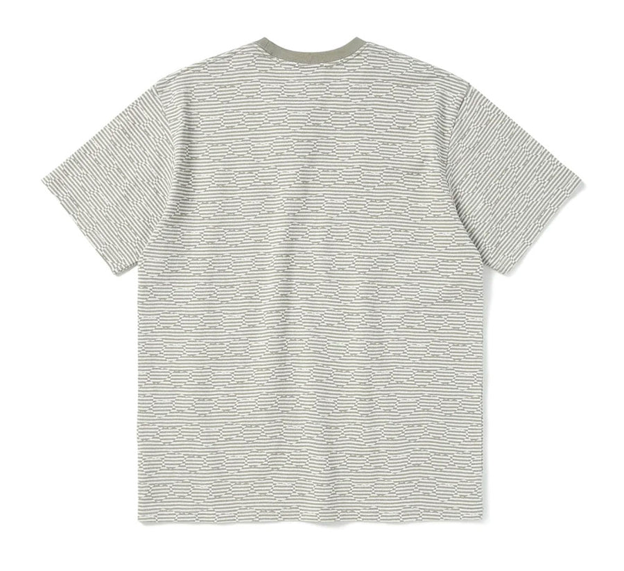 HEART PATTERN STRIPED TEE