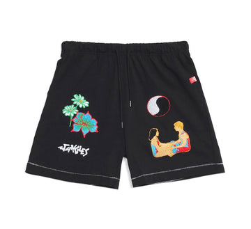 CONNECTION CHENILLE EMBROIDERED SHORTS