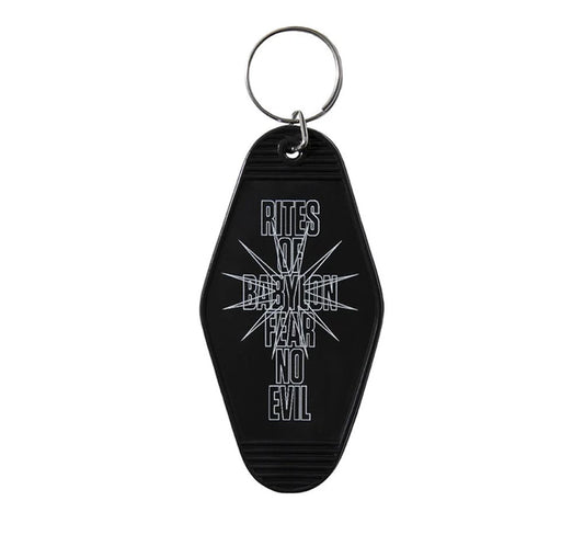 NO EVIL HOTEL KEYCHAIN