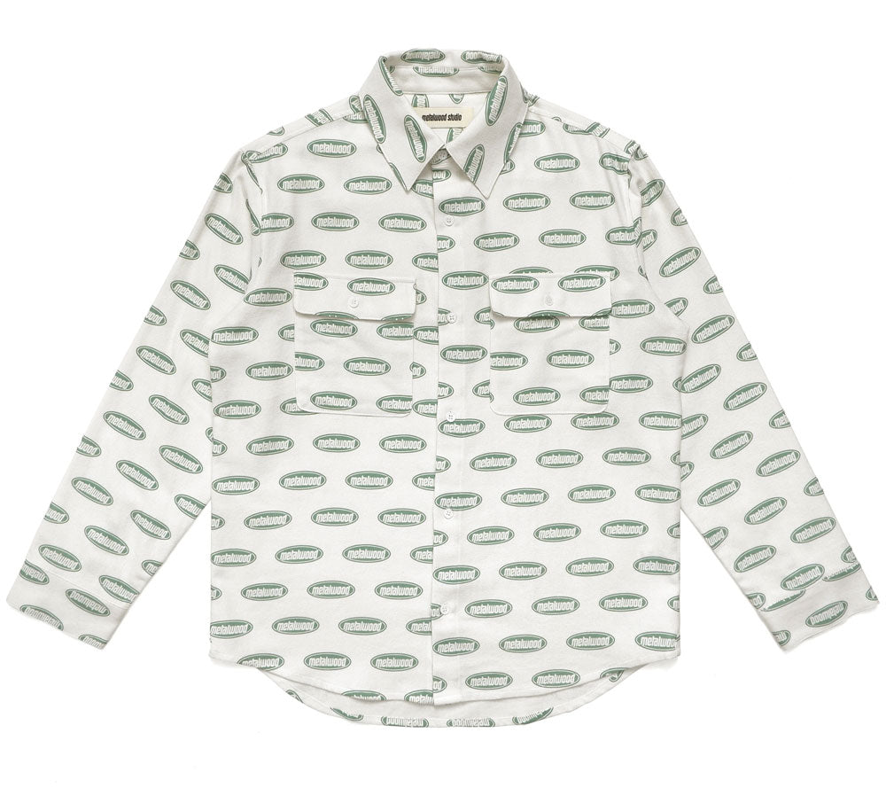 OVAL LOGO FLANNEL OVERSHIRT