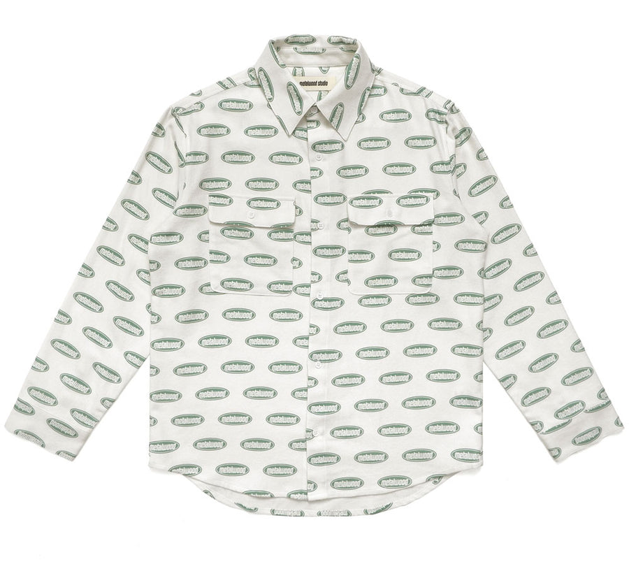 OVAL LOGO FLANNEL OVERSHIRT